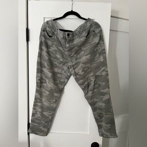 Wit & Wisdom, size 14 cropped camo jeans
